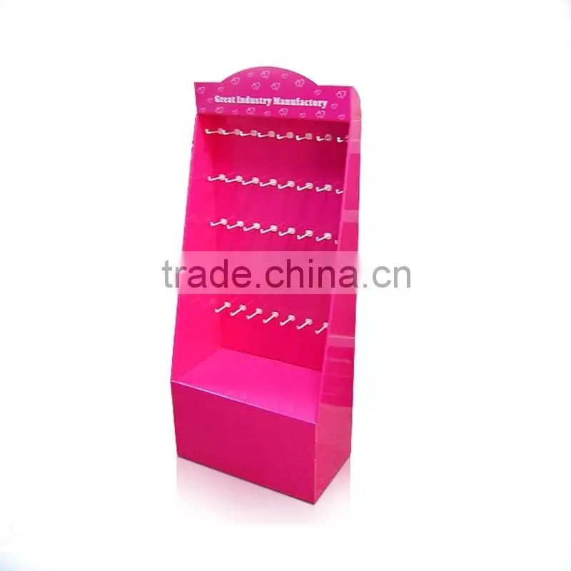 custom retail advertising drug store cardboard pallet display stand
