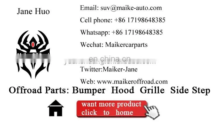 Offroad black Rear bumper for Suzuki jimny 2019+ accessories bumper guard for Suzuki parts from Maiker