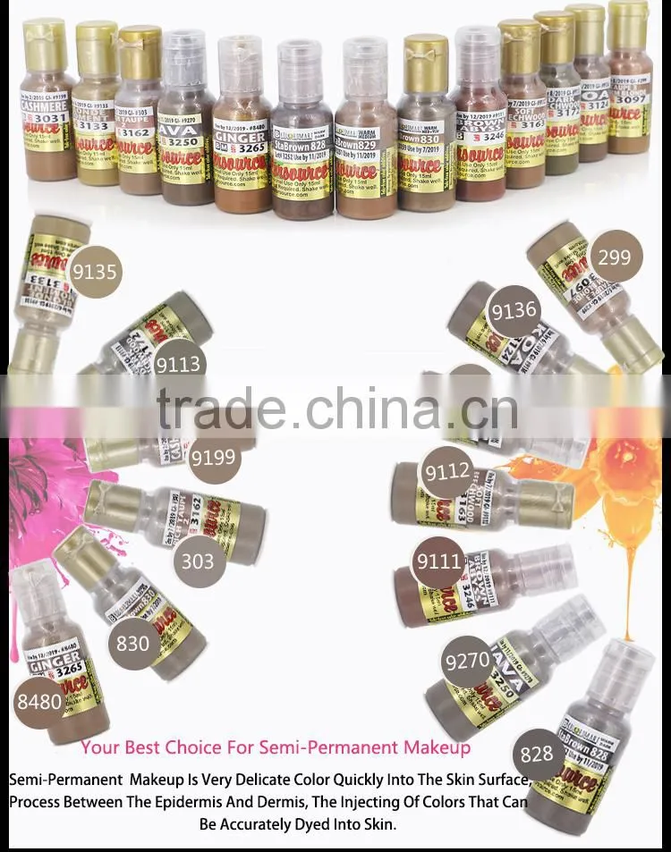 Kolorsource Pure Plant Extracts Essence Eyebrows Tattoo Ink Pigment
