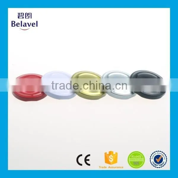 Wholesale 43mm 48mm 58mm cheap colorful metal cap for pudding jar
