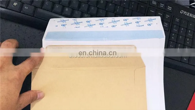 ZF350A Automatic Big brown kraft File folder paper bag envelope making machine with self seal flap tape on-line