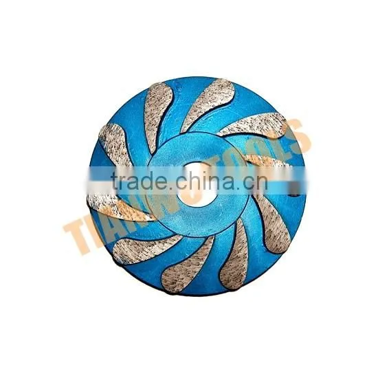 125mm diameter water droplets tooth diamond metal grinding disc