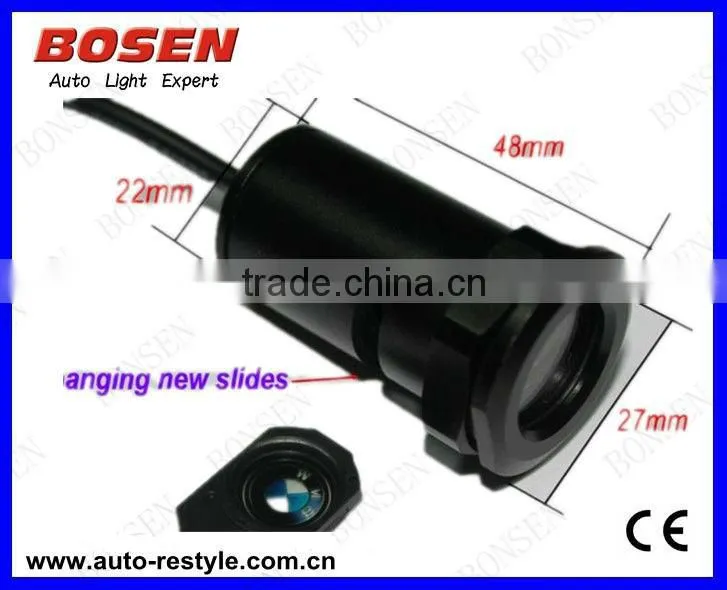 2013 hotest led car logo door light ghost shadow light wireless, non drilling