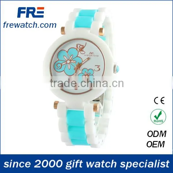 new arriving colorful lady watches with silicone material fashion lady watch customizing