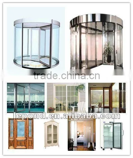 5mm Painted clear tempered glass kitchen cabinet door glass