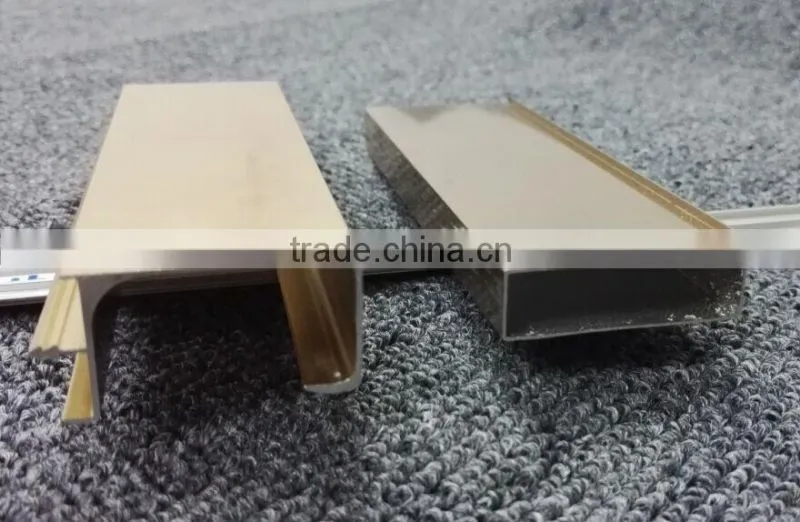 0.5mm thickness aluminum profile for kitchen cabinet