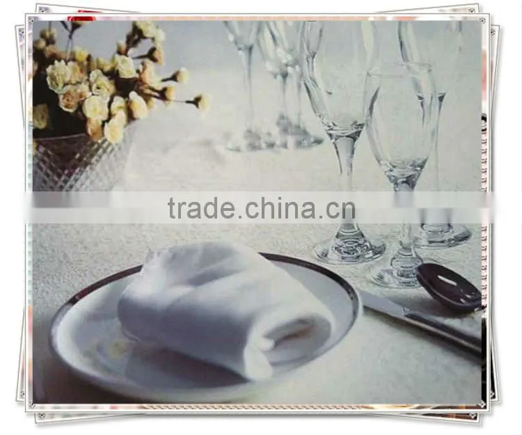 hotel with polyester/cotton jacquard table cloth napkin