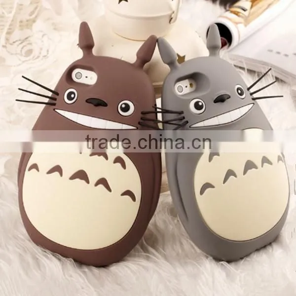 Fashion 3D Totoro Case For iPhone 5s ,for iPhone 5s Silicone Phone Cases