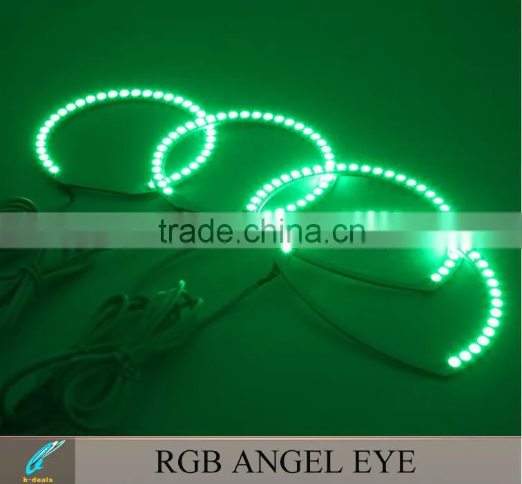 RGB led angel eyes for mazda3 changing color by the remote