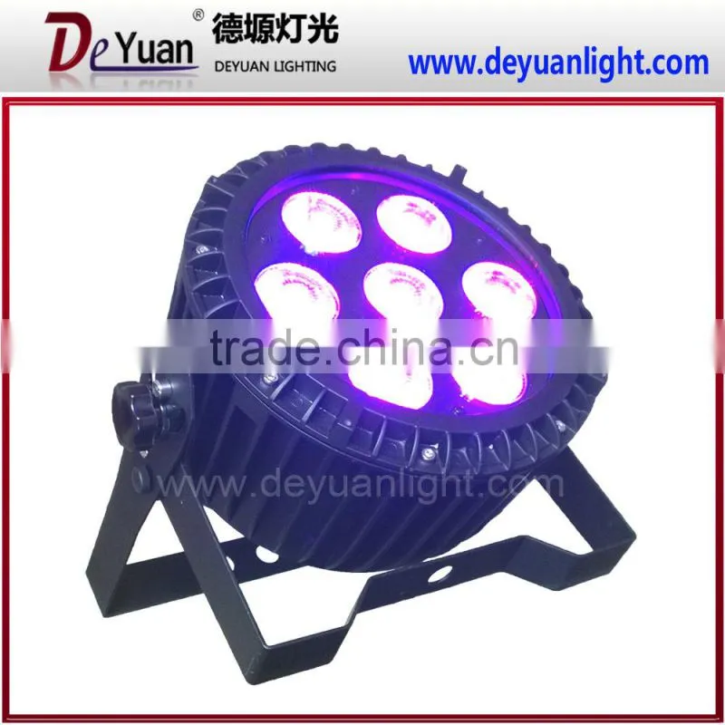 China small outdoor 7pcs*12w rgbw uv led par light dj equipment