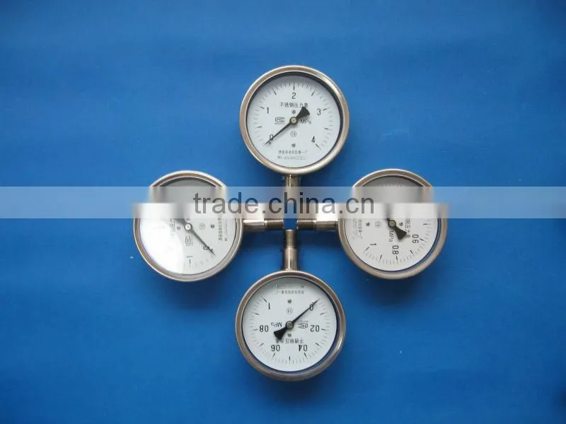 economic ss316 miniature watertight oil filled pressure gauge