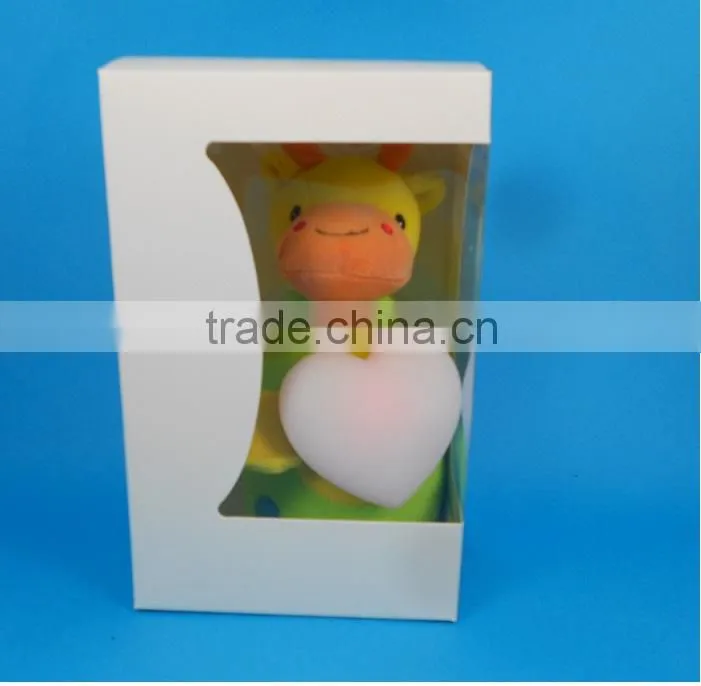 2014 Years Hot Sale Plush toy with micro USB night light