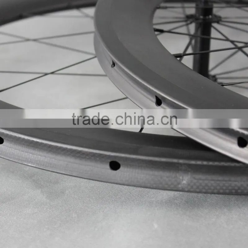super light tubular carbon wheels road bike bicycle wheelset 56mm tubular ican 2016 new wheels W56T