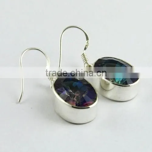 Floret !! Red Garnet 925 Sterling Silver Earring, Gemstone Silver Jewelry, Handmade Silver Jewelry