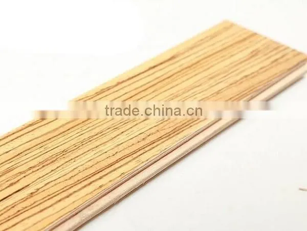 herringbone African zebrawood engineered parquet flooring