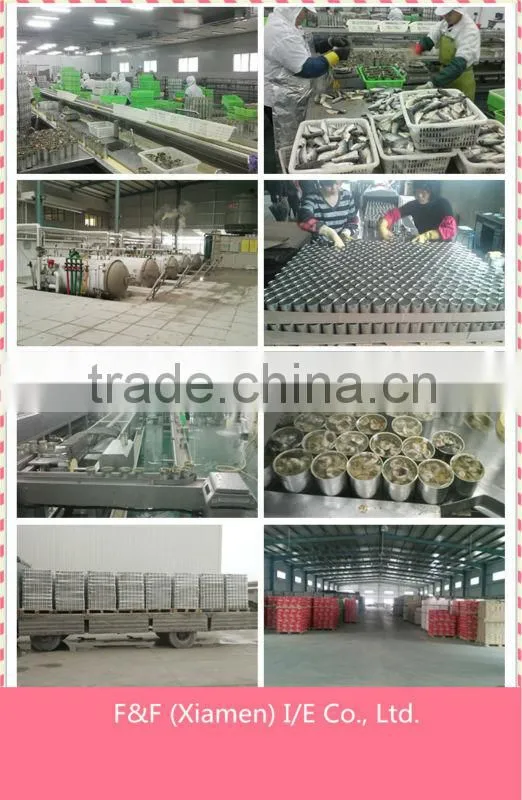 Factory made canned fish
