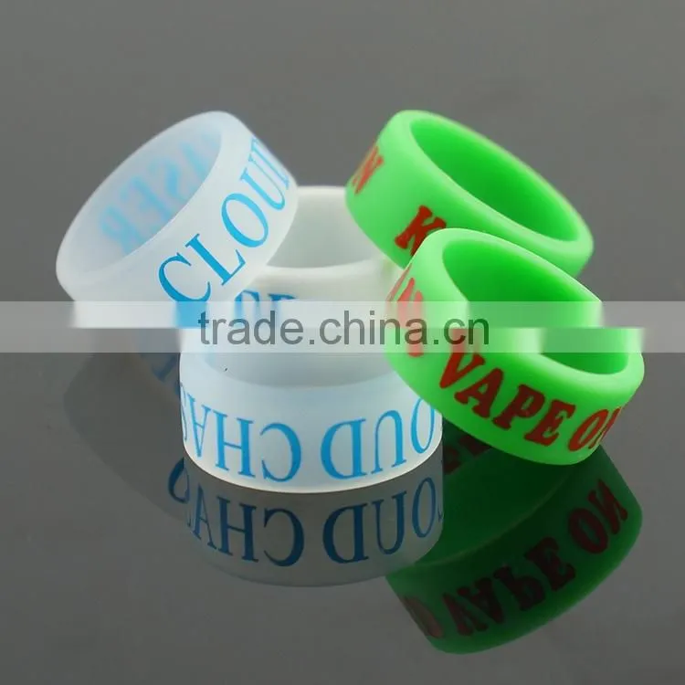 2015 new design Best selling products silicone vape band for eicg atomizer, tank mod, silicone vape band for christmas stocking