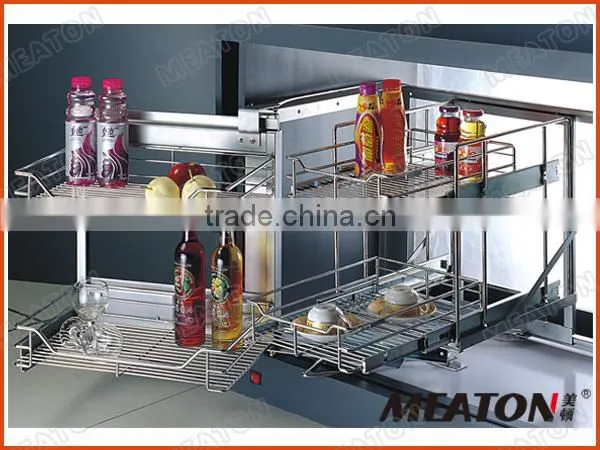 Pull out wire kitchen basket accessories
