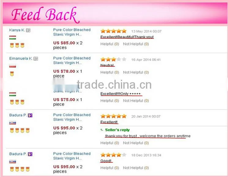 double drawn cuticle human hair bulk