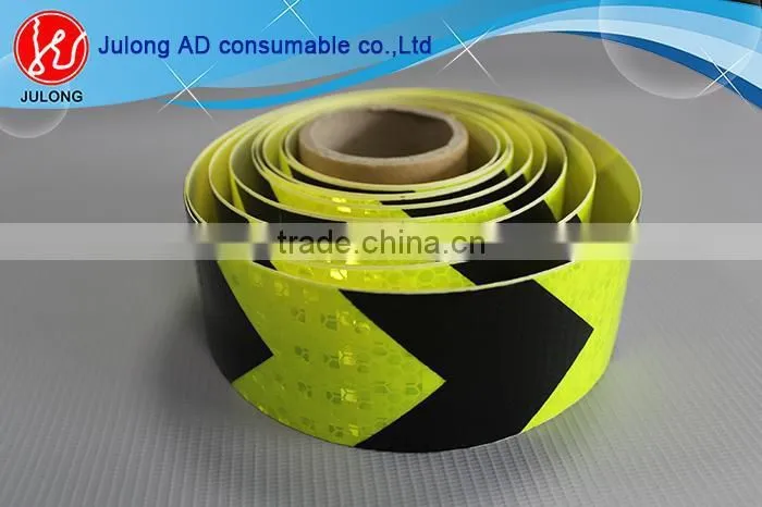 Factory price honeycomb reflective tape arrow red & white reflective film reflective adhesive tape Guangzhou