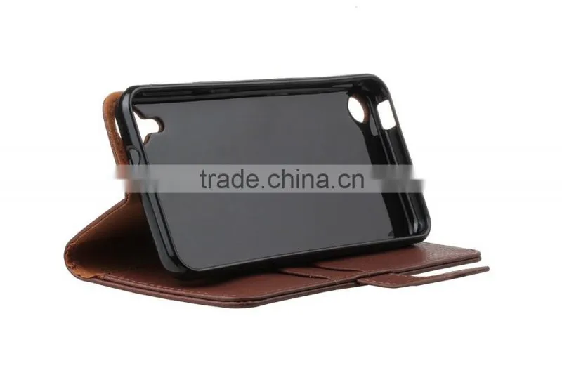 MMT Litchi Grain wallet leather flip case for HTC 530 holder leather case with card slot for HTC 530