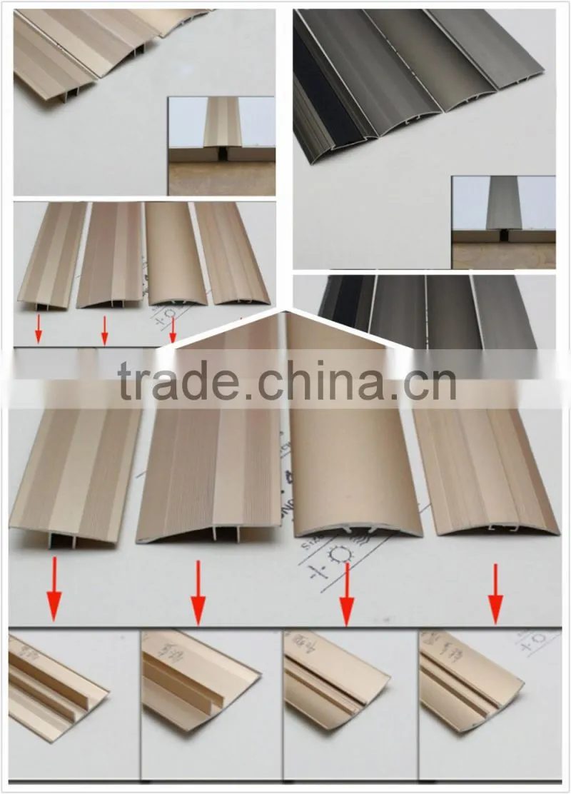 Various styles aluminum floor transition strips laminate flooring transition profile