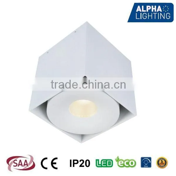 Elegant design hight power frame brightness square surface fixed led ceiling light led