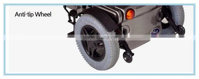 heavy duty power wheelchair with CE approval for disabled man trip