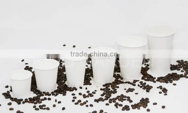 China eco friendly hot paper cups with lids