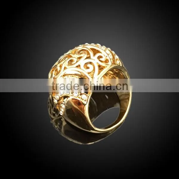 zinc alloy king ring with CZ crystal, Hot products