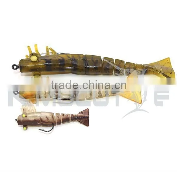 Kmucutie CHS006 In stock soft shrimp lure high quality plastic soft fishing lure for cuttlefish