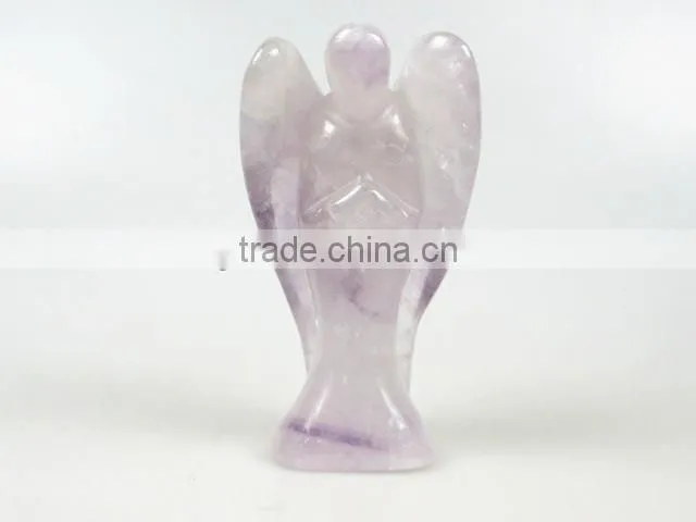 beautiful Green Quartz Carved Angel for wholesale