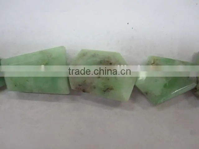 Wholesale Tumble flat loosen faceted gemstone supplier chrysoprase