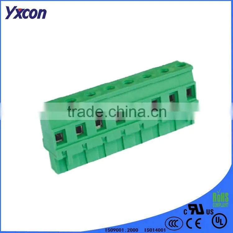 Dongguan Yxcon big factory free sample 7.62mm pitch pluggable Terminal Block