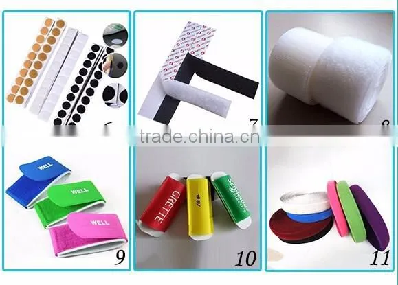 Factory direct sales colorful magic nylon soft cable strap hook and loop cable tie wire fasteners