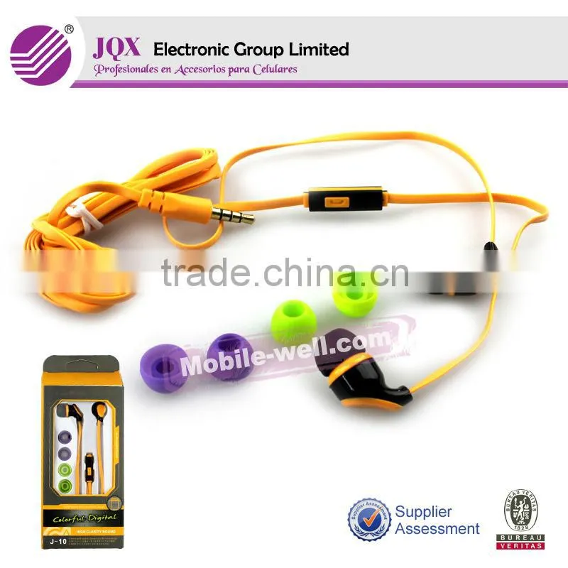 2014 new product earphone with mic for mobile phone