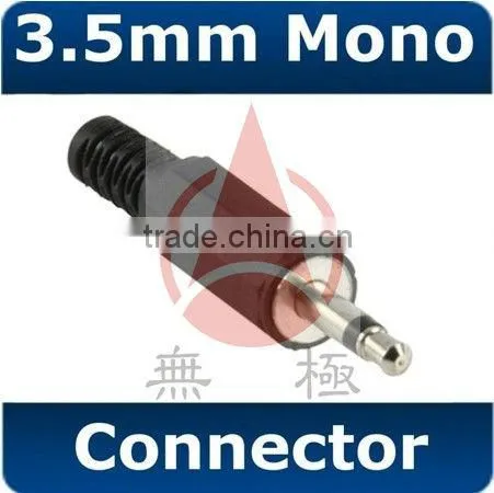 Assembly DC power plug 3.5 male phone jack