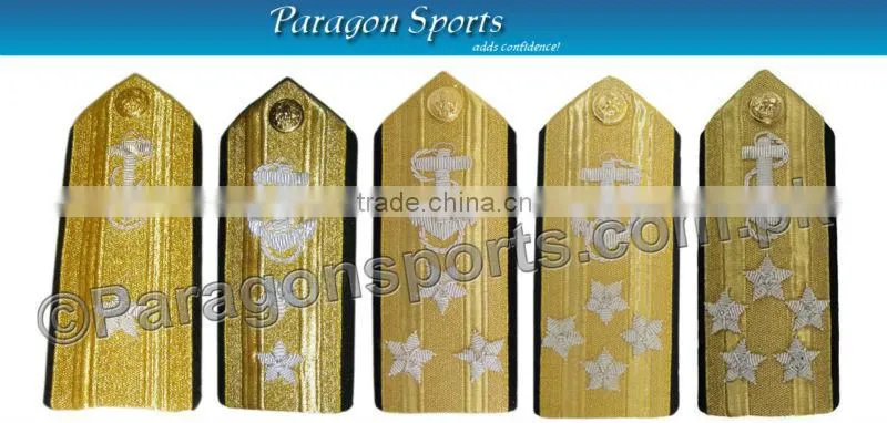 Pilot Epaulettes Aircraft Engineers Epaulettes Gold Maroon Bars