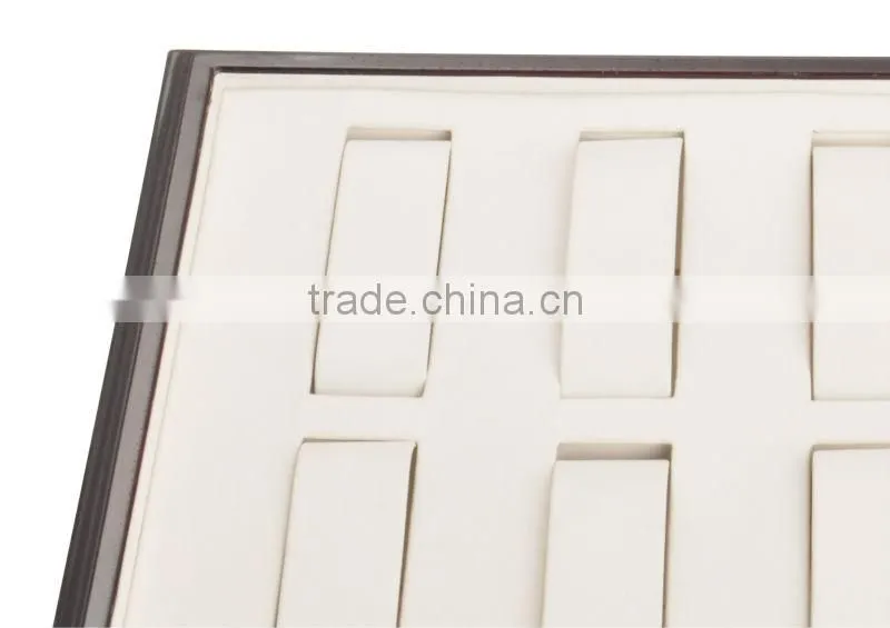 Antique wooden jewelry display for watch with dividers