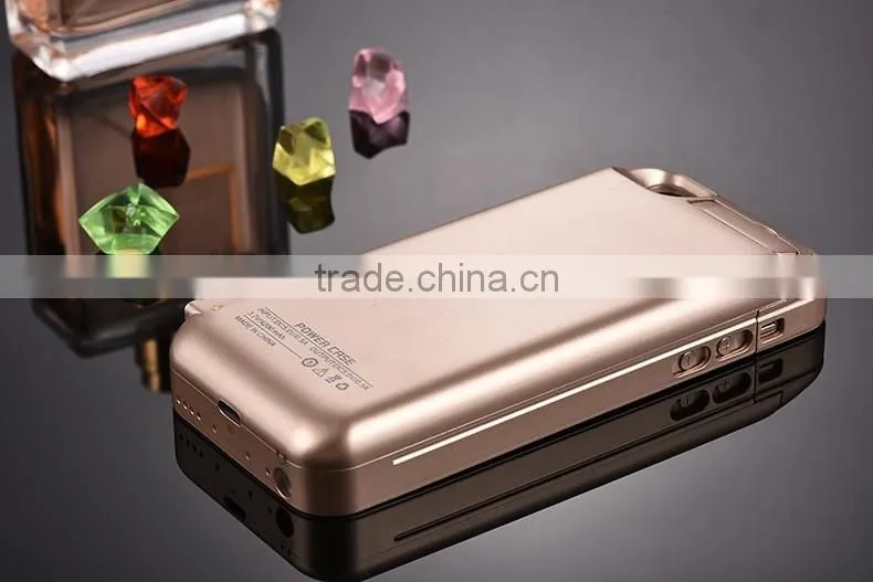 High quality safety certified battery charger case for iphone 5 se charger case charger