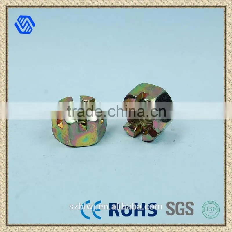 Bailian Surprise Price Carbon Steel Hex Slotted Castle Nut