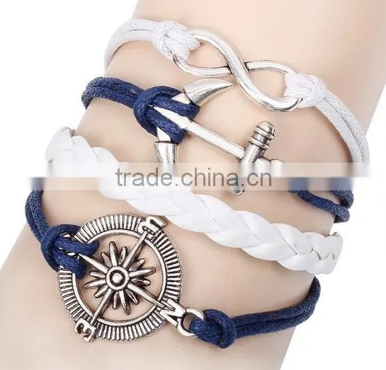 >>hot selling handmade DIY personalized infinity beach jewelry bracelet/