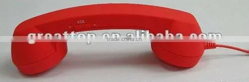 retro style mobile phone headset with volume and answer button for iPhone