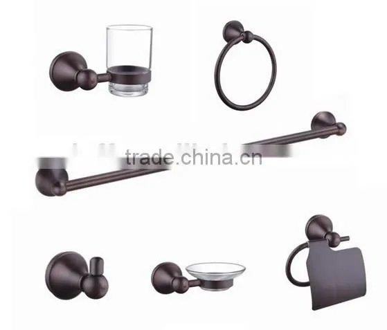 vintage classic oil rubbed bronze metal bathroom accessory set 6pcs