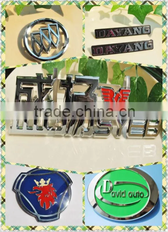 custom luxury 3d car emblem with 3M glue