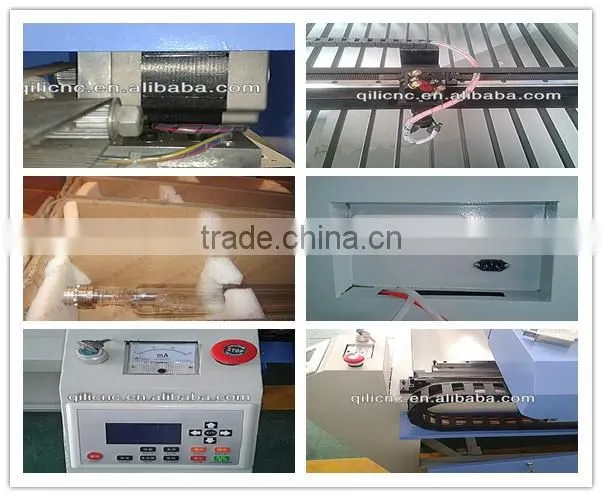 QL6090 Economical laser China supplier laser cutting machine/ fiber laser marking machine