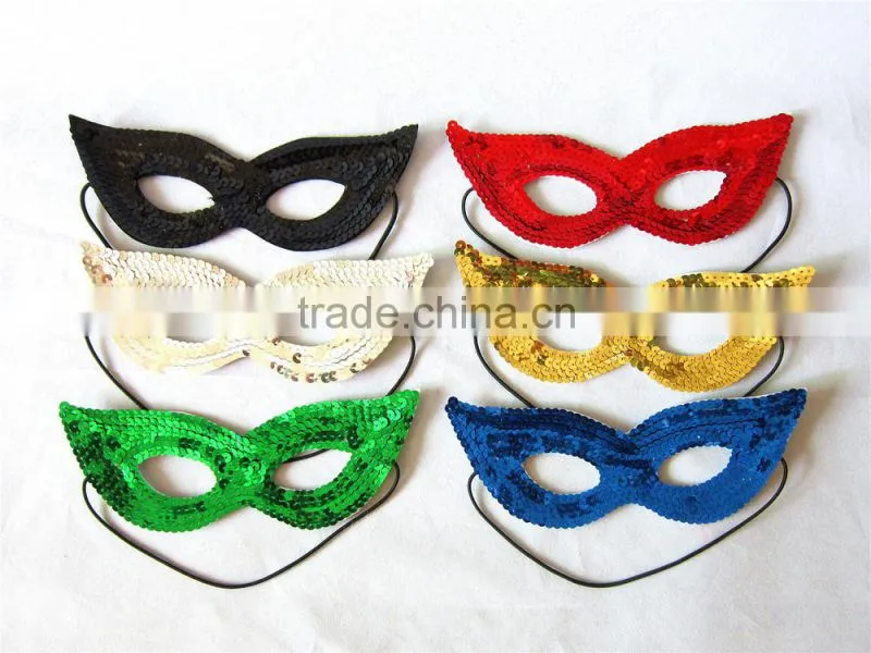 Sequin eye mask