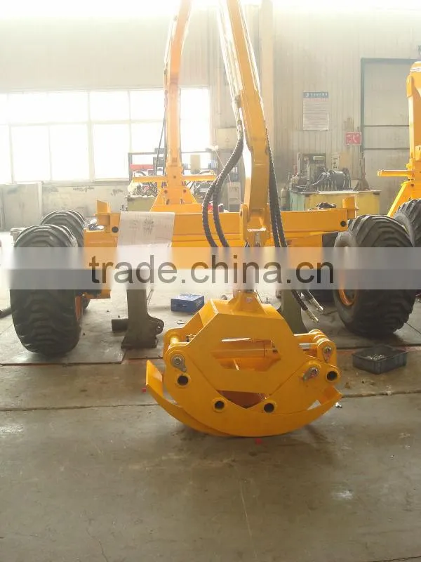 1 tons 3 tons telescopic crane for log trailer with crane powered by diesel engine