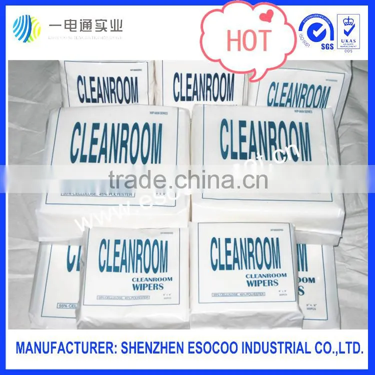 Woodpulp & Polyester Nonwoven Cleanroom Paper Wipers