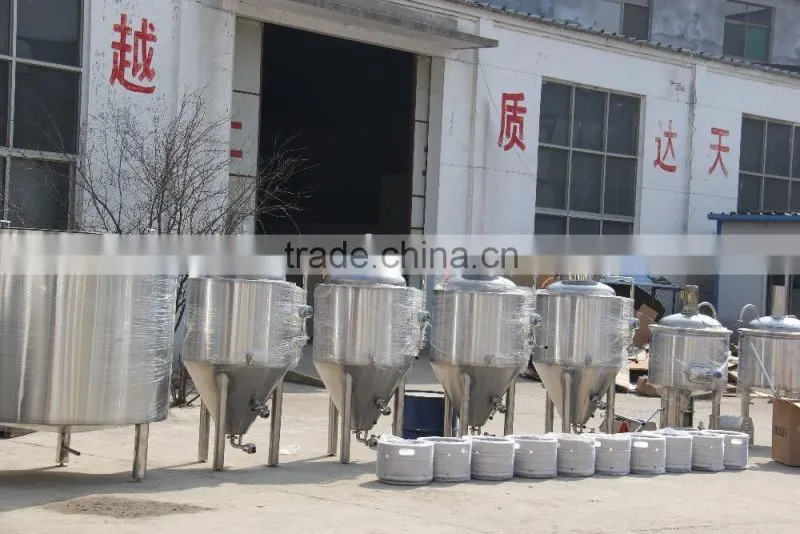 Ruijia 100L 300L 500L industial brewing equipment , commercial beer brewery,mash tun, fermenter,beer keg for sale